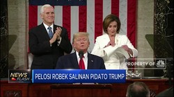 Alasan di Balik Pelosi Sobek-Sobek Pidato Trump
