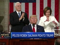 Alasan di Balik Pelosi Sobek-Sobek Pidato Trump