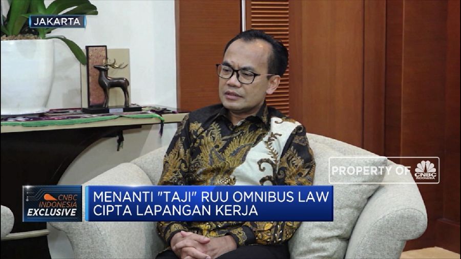 Uji Omnibus Law ‘Cilaka’, Susiwijono: Draft RUU Masih Menanti Surpres (CNBC Indonesia TV)