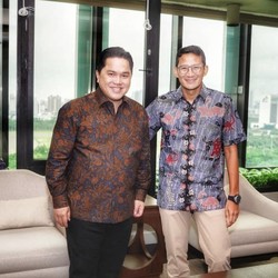 Terungkap! Poin-poin Pembicaraan Bro Sandi & Erick Thohir