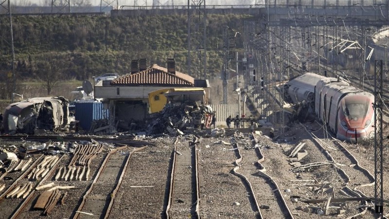 Sebuah kereta cepat mengalami kecelakaan di Italia, Kamis (6/2/2020).