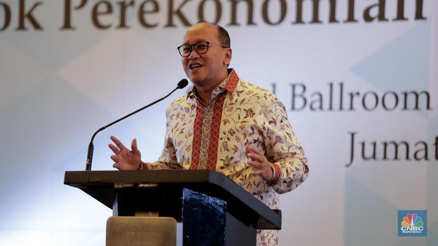 Ketua KADIN Rosan P Roeslani di acara APINDO bersama KADIN dan HIPMI  menggelar acara Business Gathering bertema 