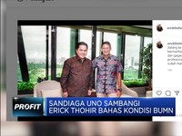 Temui Erick Thohir, Kira-kira Apa yang Dibahas Sandiaga Uno?