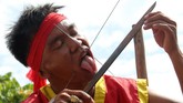 Atraksi Tatung yang rutin dilakukan setiap perayaan Cap Go Meh tersebut menjadi salah satu agenda wisata di Kalimantan Barat. (ANTARA FOTO/Jessica Helena Wuysang/wsj).