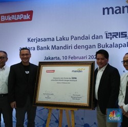 Kolaborasi, 1,5 Juta Mitra Bukalapak Jadi Agen Bank Mandiri