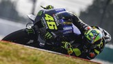 Valentino Rossi terus menunjukkan kebangkitan dengan berada di posisi kelima, terpaut 0,192 detik dari Fabio Quartararo. (Mohd RASFAN / AFP)