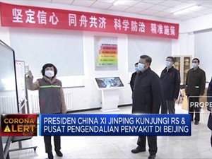 Xi Jinping Menyemangati Tim Medis RS di Beijing