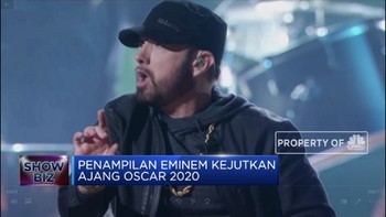 Tengok Aksi Eminem Kejutkan Panggung Oscar 2020