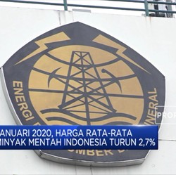 Harga Rata-rata Minyak Mentah RI Turun 2,7% di Awal 2020