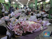Intip Penjualan Bunga yang Makin Mahal Jelang Hari Valentine