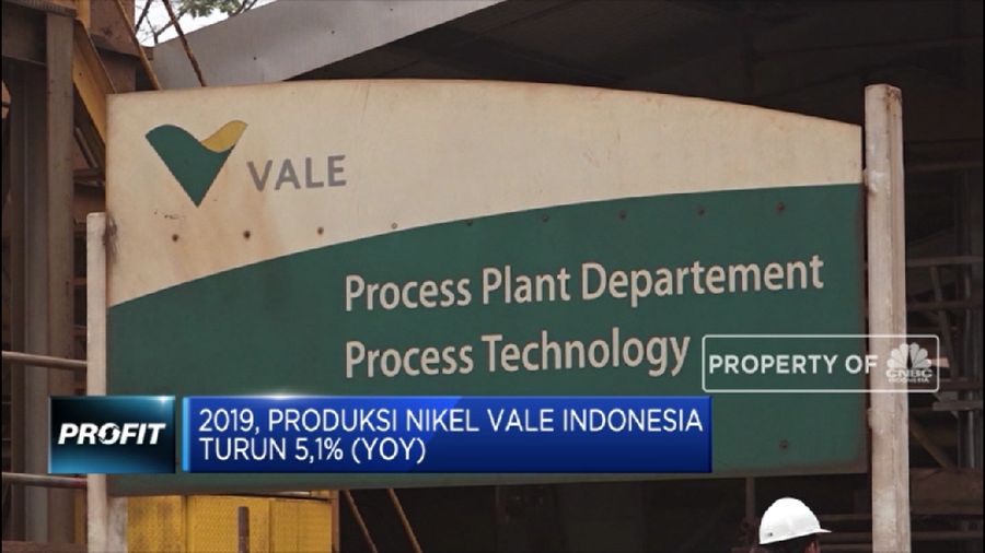 Produksi Nikel Vale Indonesia Tumbuh 3% (QTQ) pada Q4-2019 (CNBC Indonesia TV)