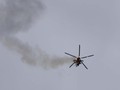 FOTO: Helikopter Suriah Membara Ditembak Pemberontak