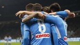Kemenangan dengan gol tunggal Fabian Ruiz jadi modal bagus Napoli untuk menatap leg kedua semifinal Coppa Italia di San Paolo. (AP Photo/Antonio Calanni)