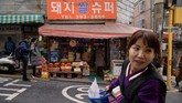 Supermarket Pig Rice di Seoul yang menjadi lokasi syuting film pemenang Oscar 2020, Parasite. (Ed JONES/AFP)