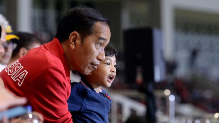 Peresmian Stadion Manahan, Solo, oleh Presiden Jokowi, 15/02/2020.  Peresmian ditandai dengan pidato singkat Presiden Jokowi. Dok: Agus Suparto