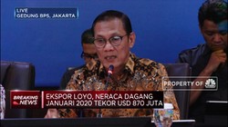BPS: Neraca Dagang Januari 2020 Tekor USD 870 Juta