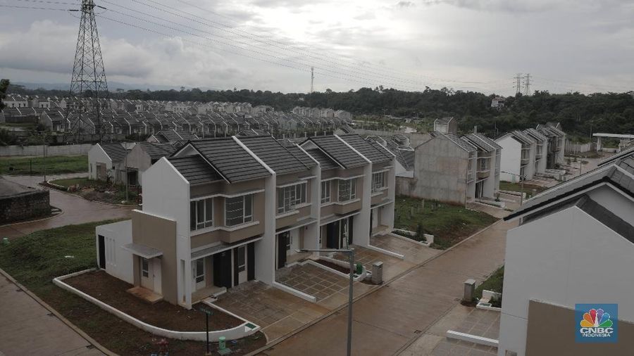 Suasana Perumahan Fasilitas Likuiditas Pembiayaan Properti (FLPP) di Cibarengkok Pengasinan, Kec. Gn. Sindur, Bogor, Jawa Barat, Senin (17/2/2020). PT Bank Tabungan Negara (BTN) (Persero) Tbk pada tahun 2020 meningkatkan layanan transaksi digital untuk menggaet calon debitur Kredit Pemilikan Rumah (KPR). (CNBC Indonesia/Muhammad Sabki)