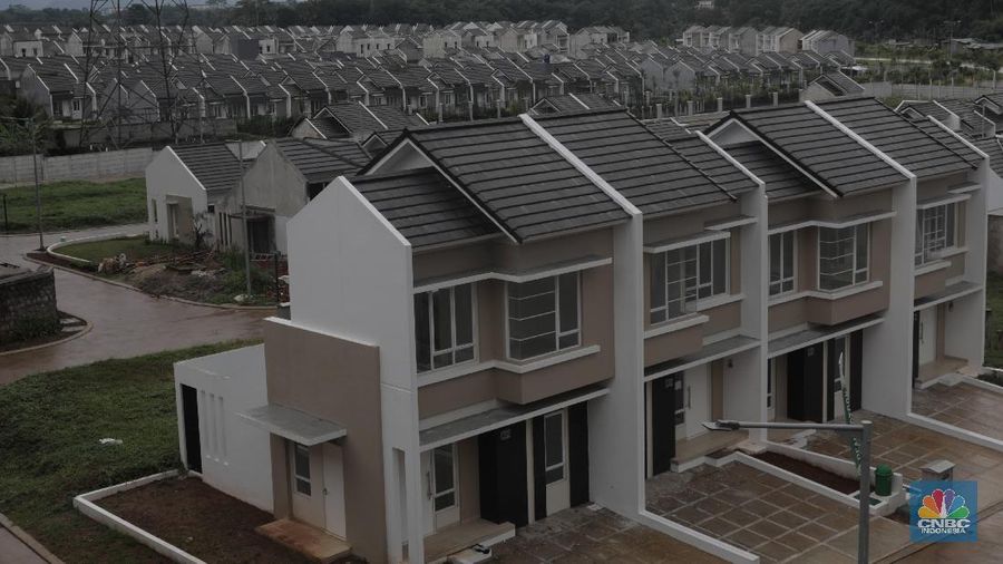 Suasana Perumahan Fasilitas Likuiditas Pembiayaan Properti (FLPP) di Cibarengkok Pengasinan, Kec. Gn. Sindur, Bogor, Jawa Barat, Senin (17/2/2020). PT Bank Tabungan Negara (BTN) (Persero) Tbk pada tahun 2020 meningkatkan layanan transaksi digital untuk menggaet calon debitur Kredit Pemilikan Rumah (KPR). (CNBC Indonesia/Muhammad Sabki)