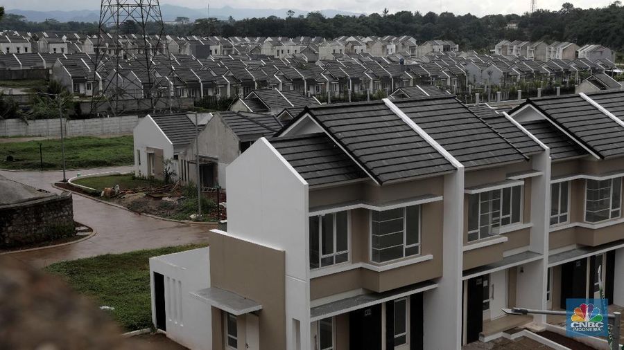 Suasana Perumahan Fasilitas Likuiditas Pembiayaan Properti (FLPP) di Cibarengkok Pengasinan, Kec. Gn. Sindur, Bogor, Jawa Barat, Senin (17/2/2020). PT Bank Tabungan Negara (BTN) (Persero) Tbk pada tahun 2020 meningkatkan layanan transaksi digital untuk menggaet calon debitur Kredit Pemilikan Rumah (KPR). (CNBC Indonesia/Muhammad Sabki)
