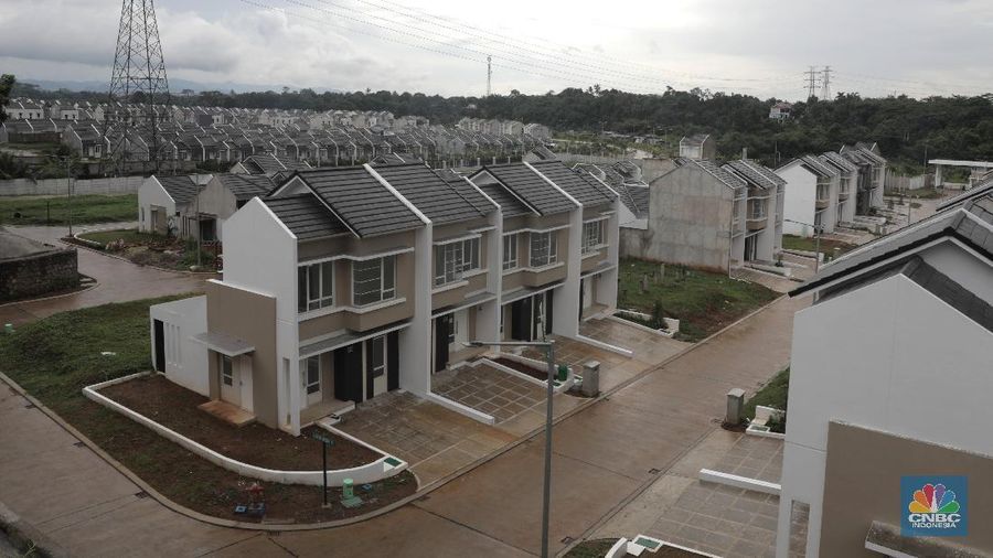 Suasana Perumahan Fasilitas Likuiditas Pembiayaan Properti (FLPP) di Cibarengkok  Pengasinan, Kec. Gn. Sindur, Bogor, Jawa Barat, Senin (17/2/2020). PT Bank Tabungan Negara (BTN) (Persero) Tbk pada tahun 2020 meningkatkan layanan transaksi digital untuk menggaet calon debitur Kredit Pemilikan Rumah (KPR). (CNBC Indonesia/Muhammad Sabki)