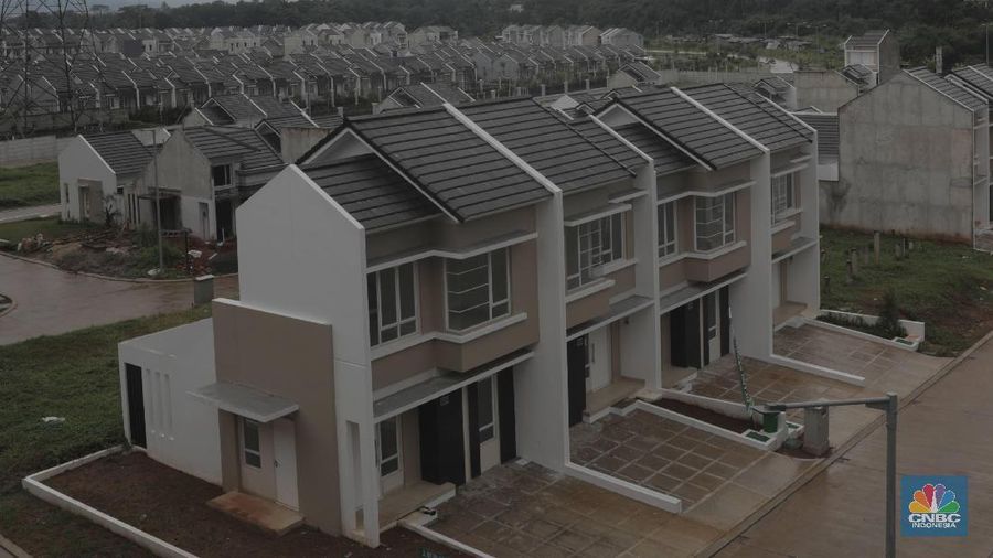Suasana Perumahan Fasilitas Likuiditas Pembiayaan Properti (FLPP) di Cibarengkok  Pengasinan, Kec. Gn. Sindur, Bogor, Jawa Barat, Senin (17/2/2020). PT Bank Tabungan Negara (BTN) (Persero) Tbk pada tahun 2020 meningkatkan layanan transaksi digital untuk menggaet calon debitur Kredit Pemilikan Rumah (KPR). (CNBC Indonesia/Muhammad Sabki)