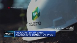 Produksi Batu Bara Adaro Tumbuh 7% (YOY) pada 2019