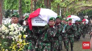 Empat Kru Heli MI-17 Dimakamkan di TMP Giri Tunggal Semarang