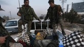 Pasukan Suriah berhasil merebut 30 desa dan kota di wilayah barat Aleppo pada Minggu pekan lalu. (Photo by LOUAI BESHARA / AFP)