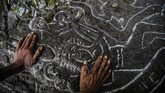Selama empat dekade terakhir dia telah berhasil membuat patung eklektik semua jenis elemen, dari binatang seperti gajah dan cheetah, hingga model Katedral Esteli, bahkan menara kembar New York. (Photo by INTI OCON / AFP)