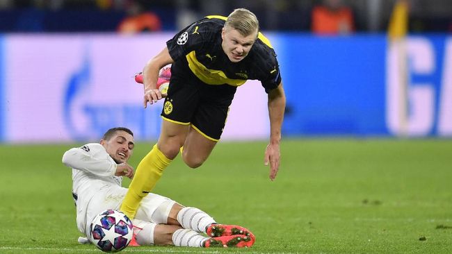 Haaland Dua Gol, Dortmund Menang Atas PSG di Liga Champions