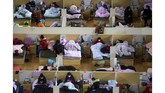 Dinas Kesehatan China hingga Rabu (19/2) melaporkan 1.693 kasus baru di pusat penyebarannya, Wuhan. Total kasus virus corona di China melebihi 74 ribu. (Xiao Yijiu/Xinhua via AP)