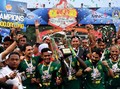 FOTO: Persebaya Pesta Usai Juara Piala Gubernur Jatim 2020