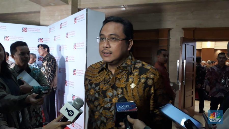 Ketua Badan Pemeriksa Keuangan, Agung Firman Sampurna (CNBC Indonesia/Ferry Sandi)