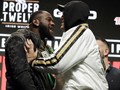 FOTO: Panas Jelang Deontay Wilder vs Tyson Fury