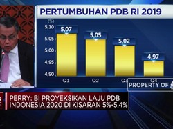 Dampak Corona, BI Turunkan Proyeksi PDB RI Menjadi 5,0-5,4%