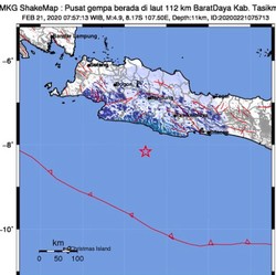 Breaking News: Tasikmalaya Diguncang Gempa Magnitudo 4,9