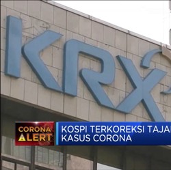 Kospi 'Terkapar' Setelah Corona Tewaskan 1 Warga Korsel