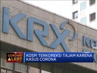 Kospi 'Terkapar' Setelah Corona Tewaskan 1 Warga Korsel