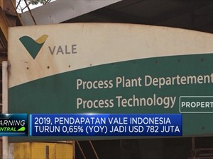 2019, Pendapatan Vale Indonesia Turun 0,65% (YoY)