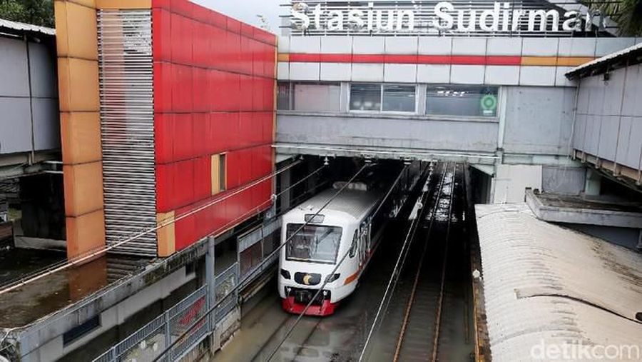 Stasiun Sudirman Banjir (Rengga Sancaya - detikNews)