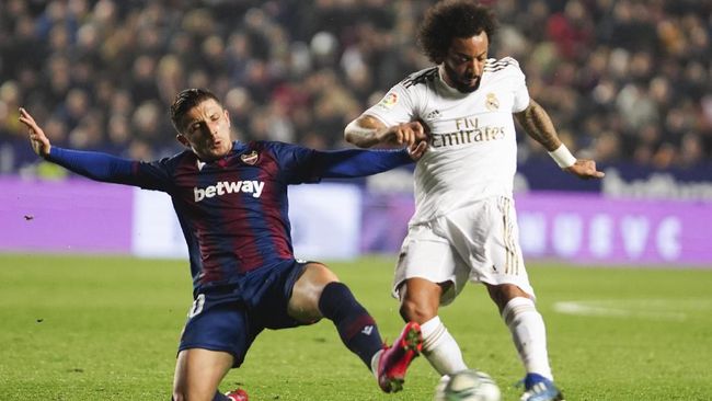 Hasil Liga Spanyol: Madrid Kalah dari Levante.