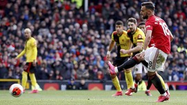 Hasil Liga Inggris: MU Kalahkan Watford 3-0