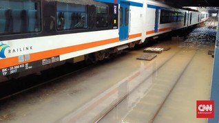 Rute KRL Jabodetabek yang Terdampak Banjir Jakarta
