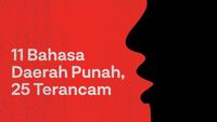 INFOGRAFIS: Daftar 11 Bahasa Daerah Punah, 25 Terancam | Mana Gini