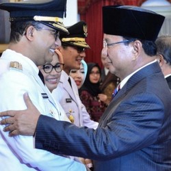 Ditanya Soal Anies Capres Nasdem, Prabowo Tertawa