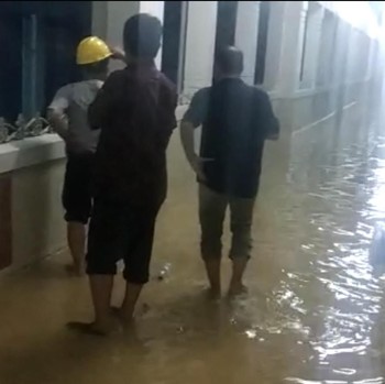 Penampakan RSCM yang Kebanjiran