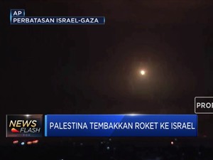 Balas Israel, Palestina Tembakkan Roket ke Gaza