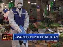 Antisipasi Corona, Pasar di Korea Disemprot Disinfektan