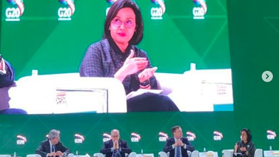 Menteri Keuangan Sri Mulyani Indrawati telah selesai menghadiri pertemuan G-20 di Riyadh.