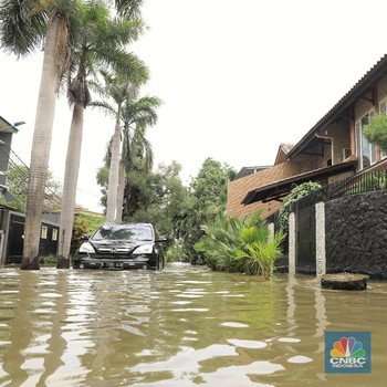 Penampakan Perumahan Elite Kelapa Gading yang Kebanjiran